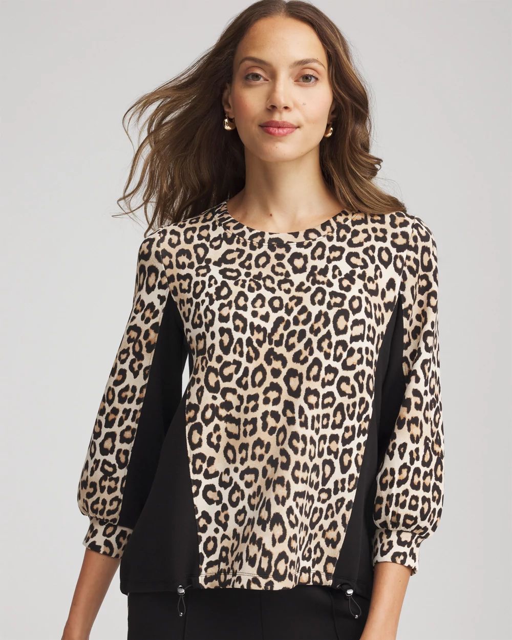 order B7♡ Zenergy® Animal-Print Bungee Top | Chico's